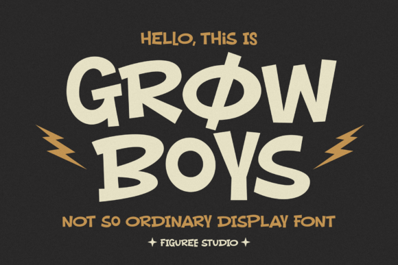 Grow Boys: The Playful Display Font for Bold Designs