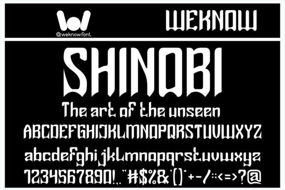Shinobi: Elevating Visual Design with Gothic Elegance