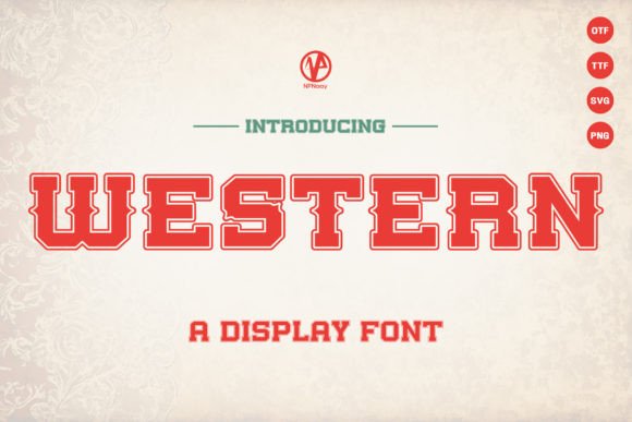 Western: A Bold Vintage Font for Modern Design
